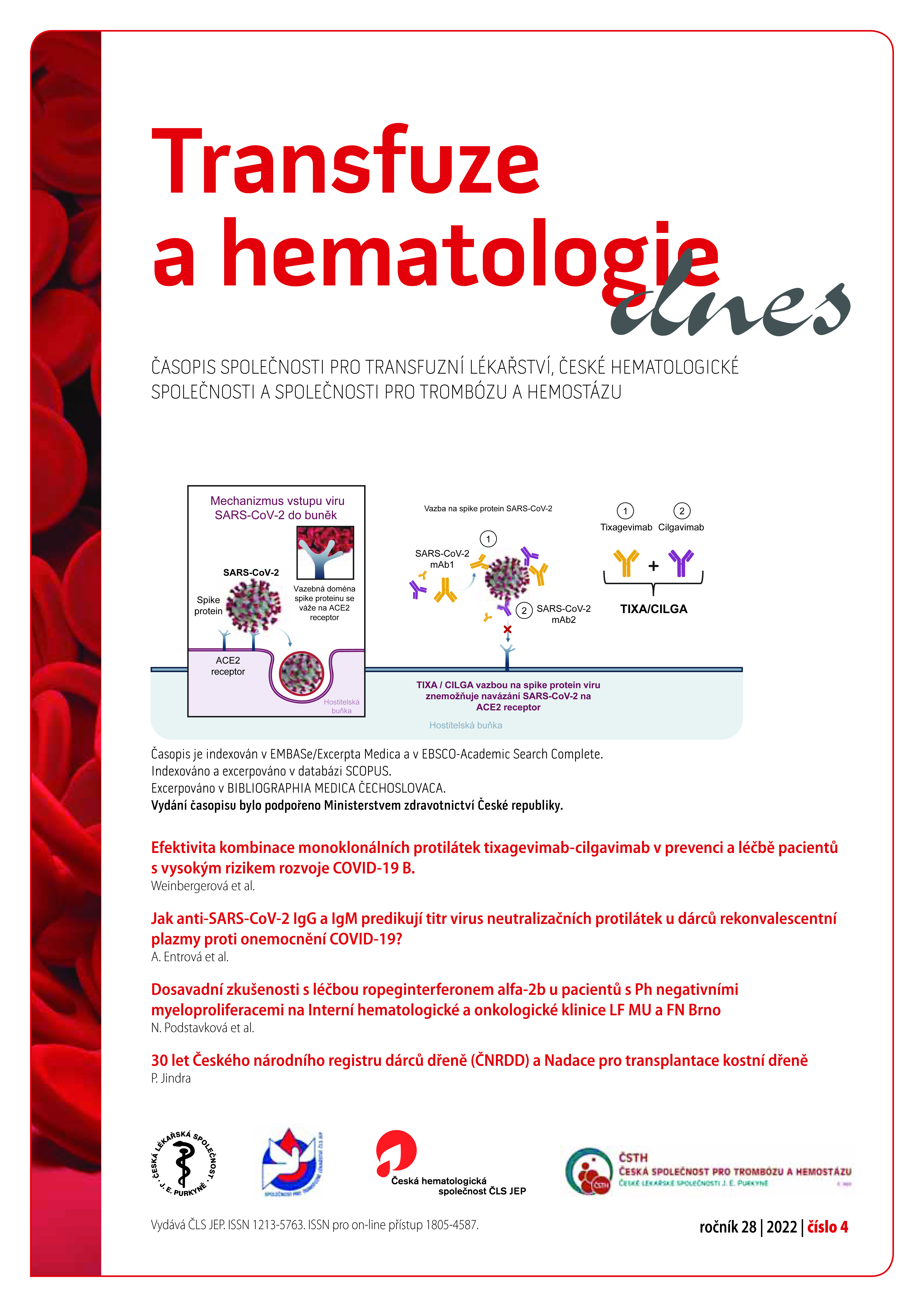 					Náhled Vol 28 No 4 (2022): Transfuze a hematologie dnes
				