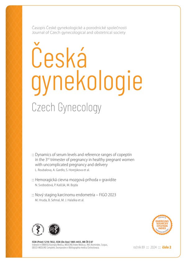 					Náhled Vol 89 No 2 (2024): Česká gynekologie
				