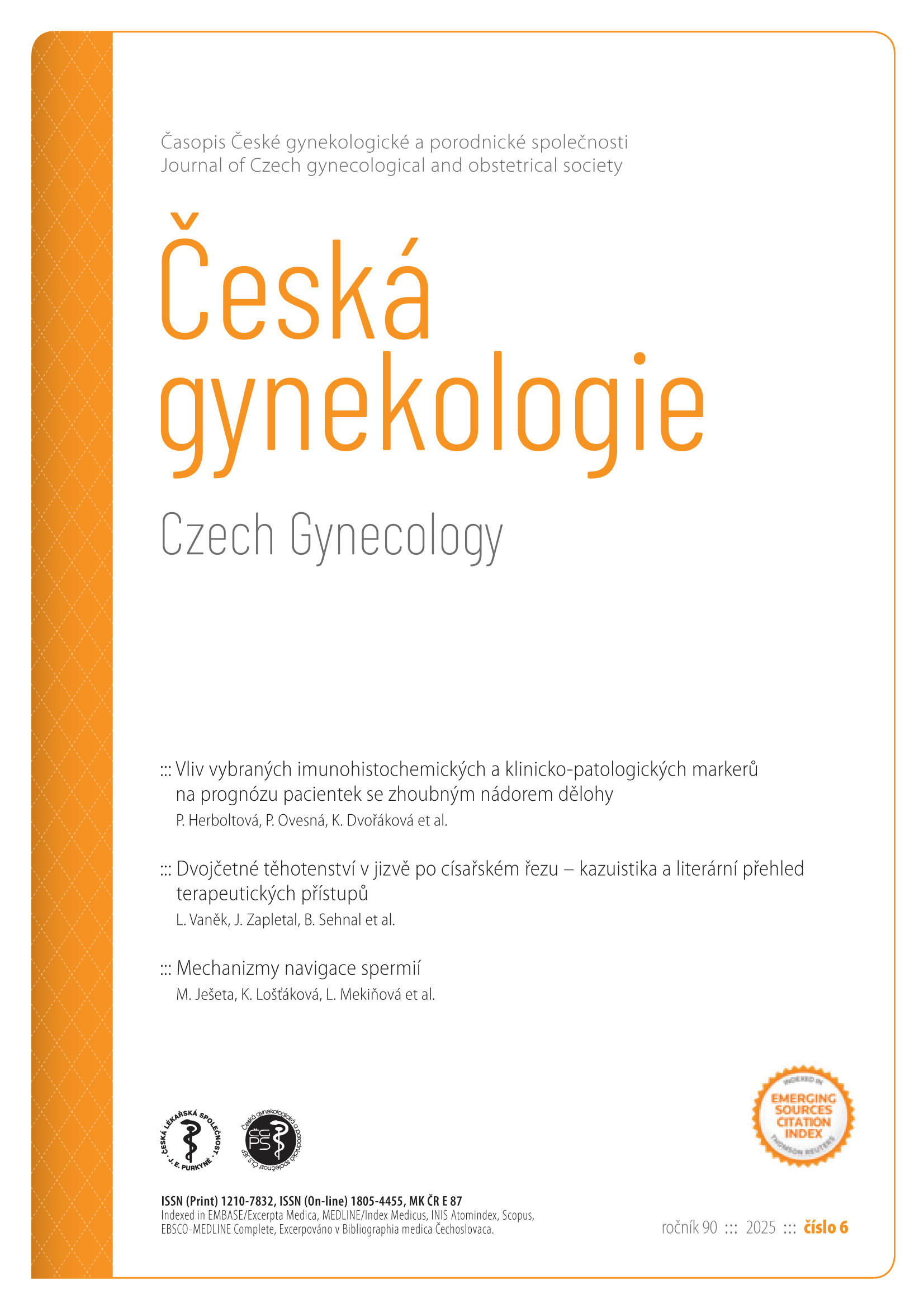 					Náhled Vol 90 No 6 (2025): Česká gynekologie
				