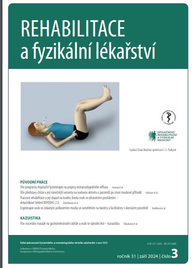 					Náhled Vol 31 No 3 (2024): Rehabilitace a fyzikální lékařství
				