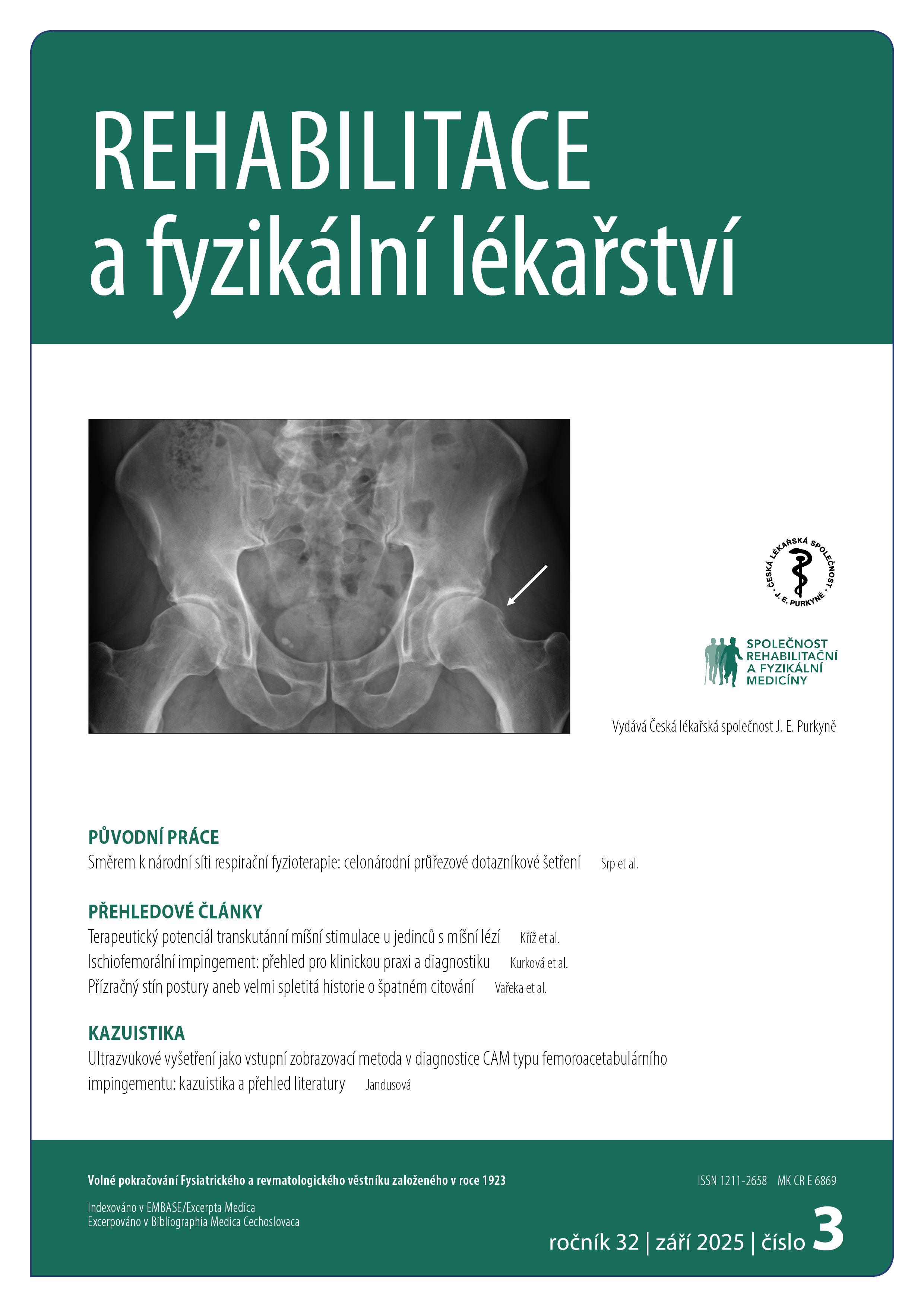 					Náhled Vol 32 No 3 (2025): Rehabilitace a fyzikální lékařství
				